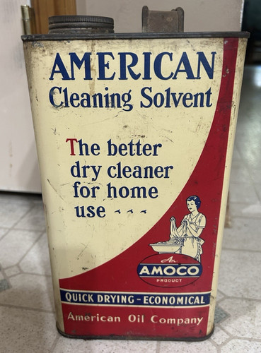 Vintage amoco can american oil - can,